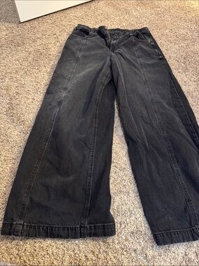 American Eagle Outfitters Black Wide-Leg Jeans